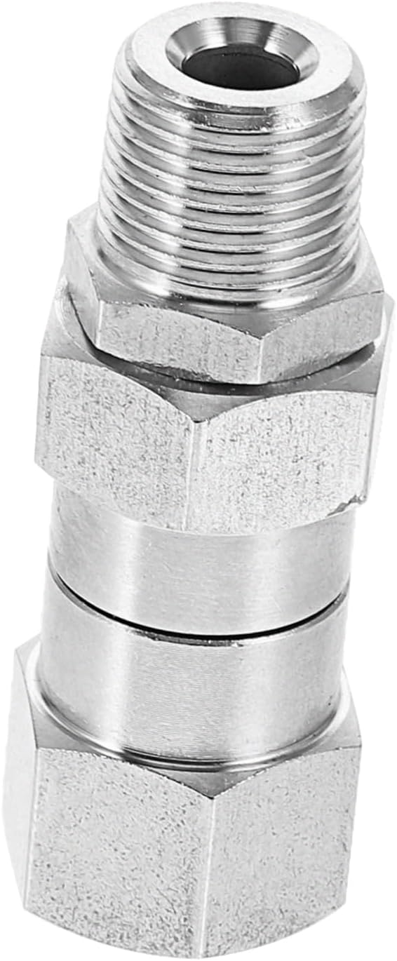 Warmhm Stainless Steel Tube Connector Compression Fitting Adapter Leak Design for Hydraulic and Pneumatic Systems Easy Installation Wide Application Plumbing