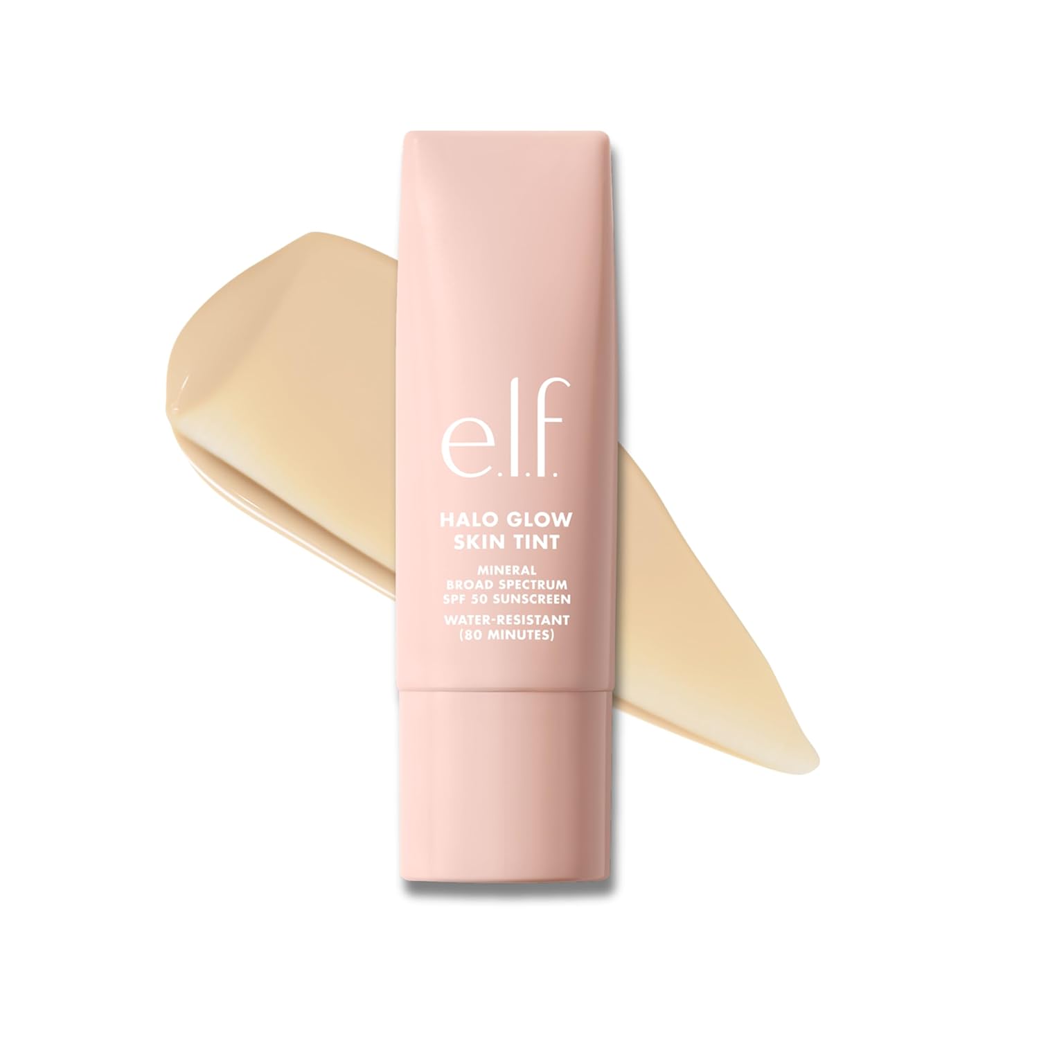 e.l.f. Halo Glow Skin Tint SPF 50, Tinted Moisturizer For Light, Buildable Coverage, Creates A Natural Glow, Vegan & Cruelty-Free, 1 Fair Neutral