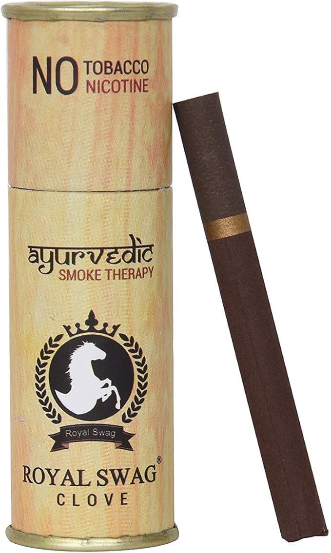 Clove Herbal Ayurvedic Cigarettes - Tabacco Free - Nicotine Free (Pack of 1 = 5Pcs)
