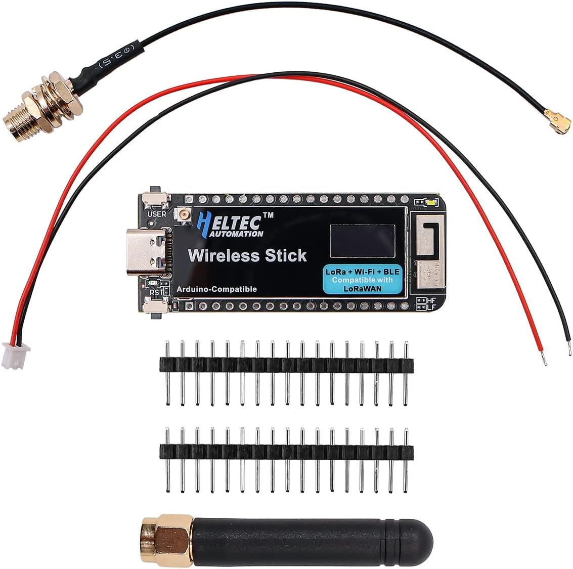 DollaTek ESP32 Wireless Stick Lora+WIFI+BLE Development board with 0.49inch OLED display screen SX1276 Module For Arduino 868MHz - 915MHz