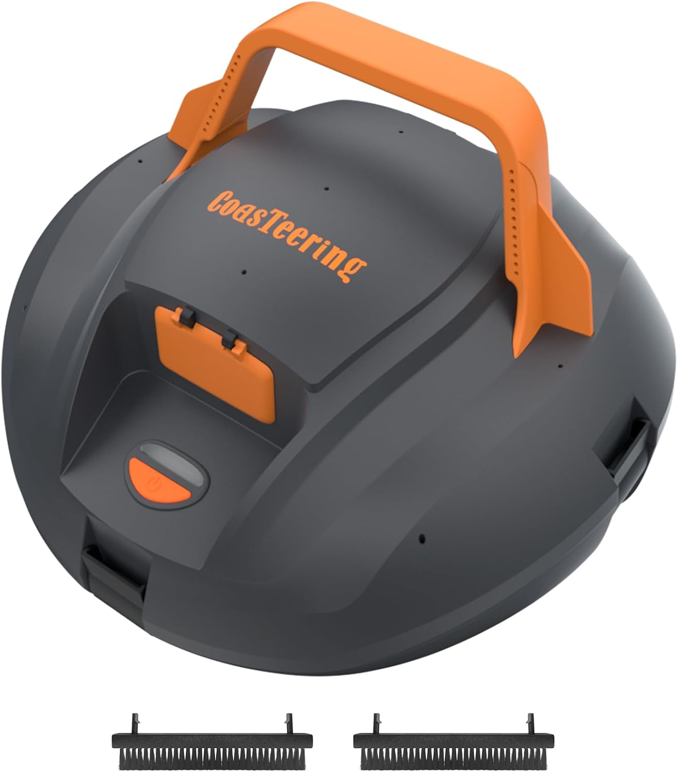 CoasTeering Pool Vacuum Robot with Brushes (2 Pack), Cordless Robotic Pool Cleaner with 100 Mins Runtime, Powerful Suction, Fast Charging, Self-Parking, Ideal for Above Ground Pools