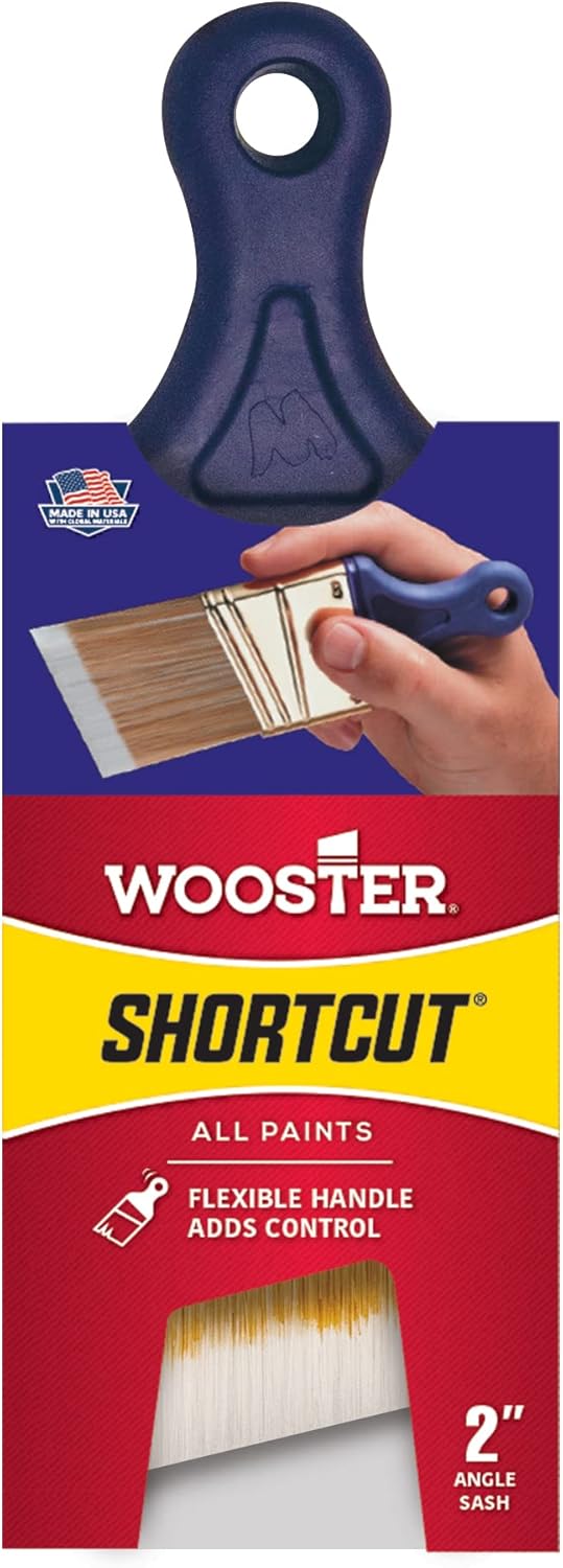 Wooster Brush Q3211-2 Shortcut Angle Sash Paintbrush, 2-Inch, White