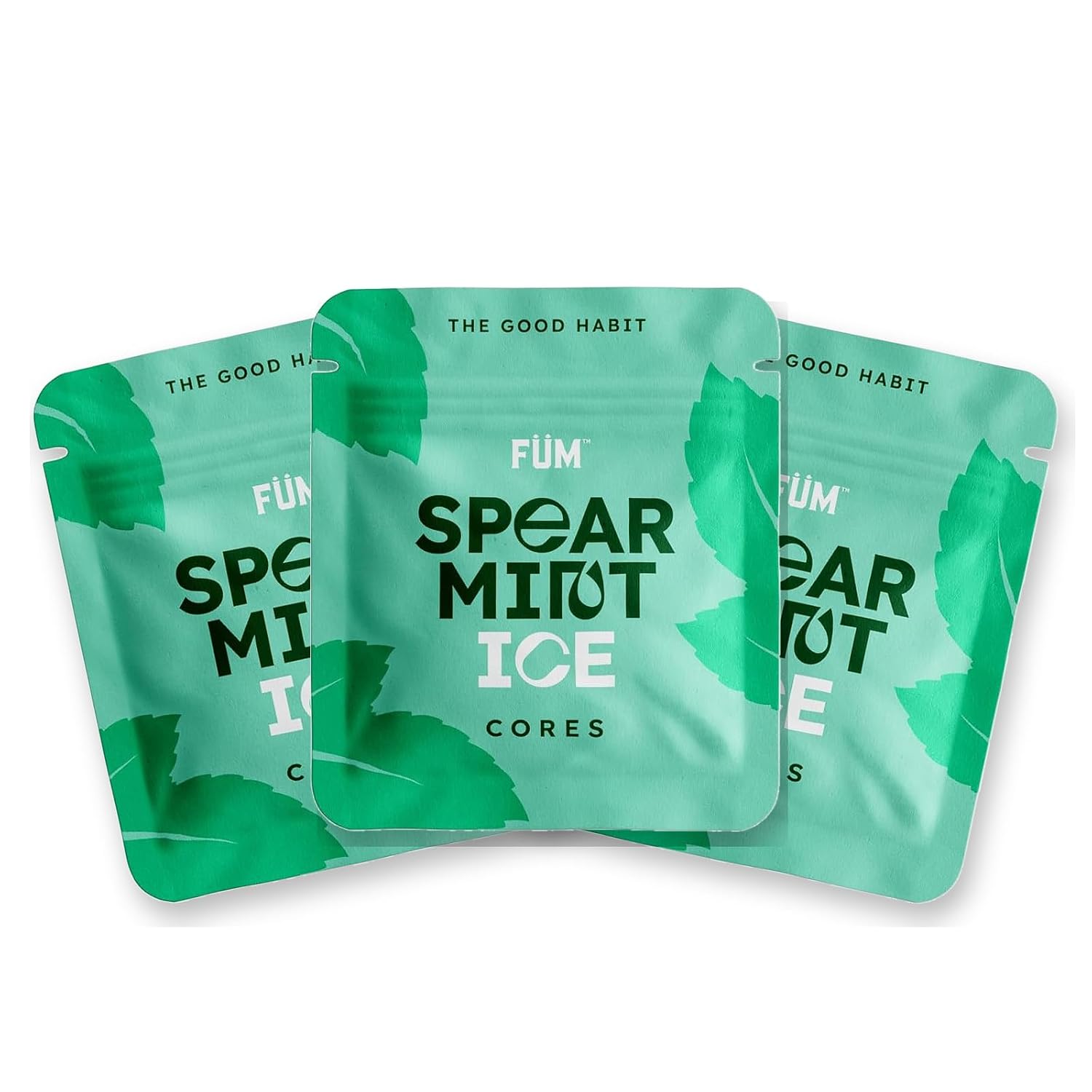 FÜM Plant Based Cores | 3 Packs, 9 Total Cores | Spearmint Ice