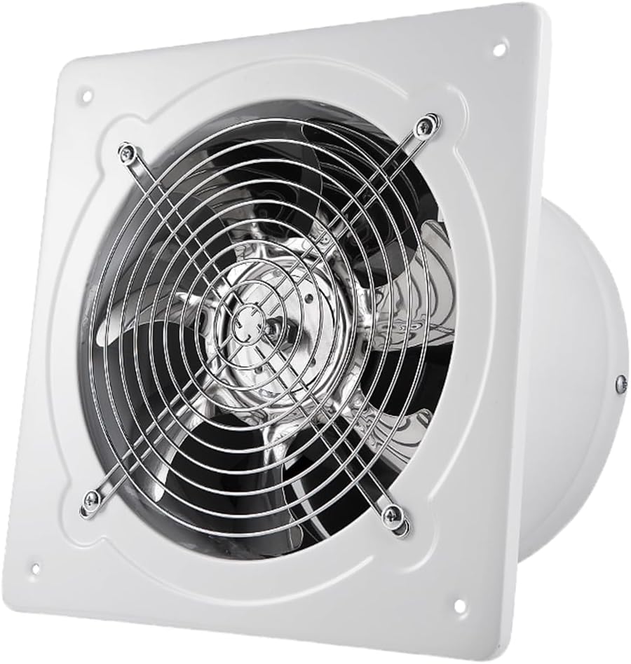 8 inch Exhaust Fan, 735CFM Wall Mounted Vent Fans, Ventilation Blower for Ceiling Bathroom Attic Window Basement Ventilation Fan, 110V 80W