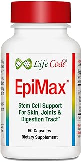 Life Code EpiMax Stem Cell Supplement with Egg Shell Membrane Collagen, N-Acetyl Glucosamine, Hyaluronic Acid Promotes Rejuvenation of Skin, Joints, Digestive Tract...