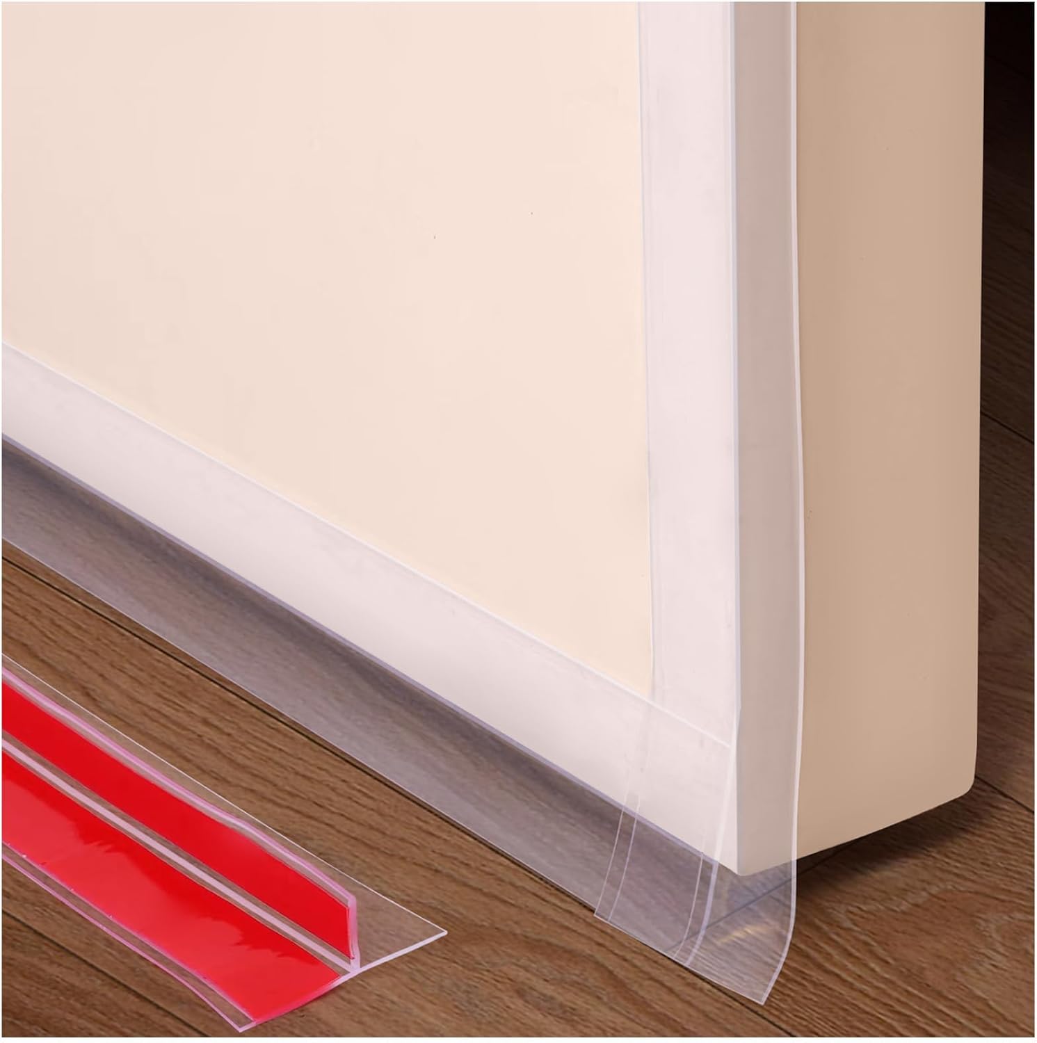 Benory 20Ft T-Shaped Silicone Weather Stripping Seal, Door Seal Tape for Doors and Windows, Blocks Cold Drafts and Reduces Noise