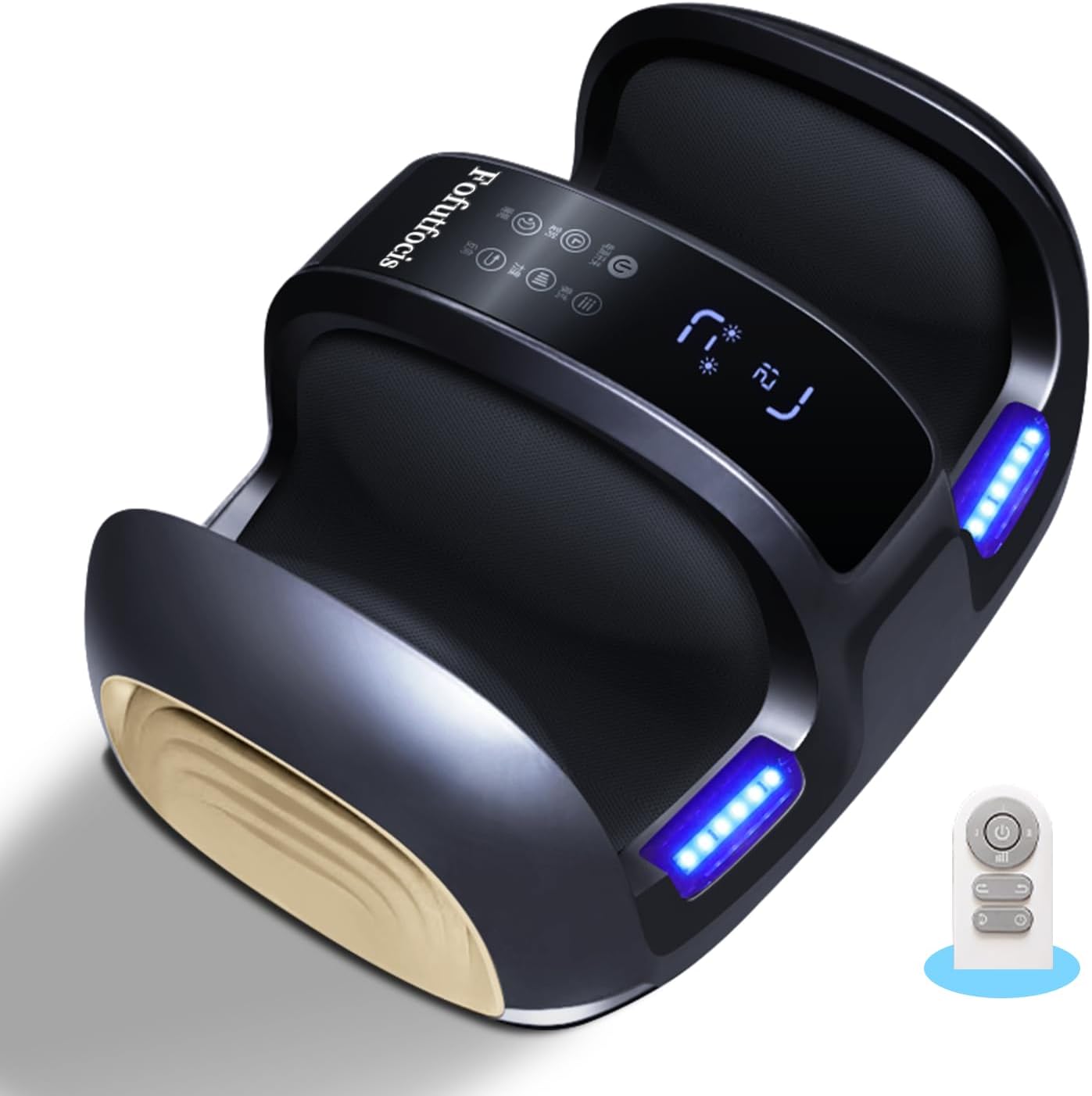 Foot Massager with Heat, Shiatsu Feet Massage with Deep Kneading, Air Compression, Vibration, for Calf, Ankle, Leg, Plantar Fasciitis, Neuropathy Pain, Electric Feet Warmer, Fathers Day Gift