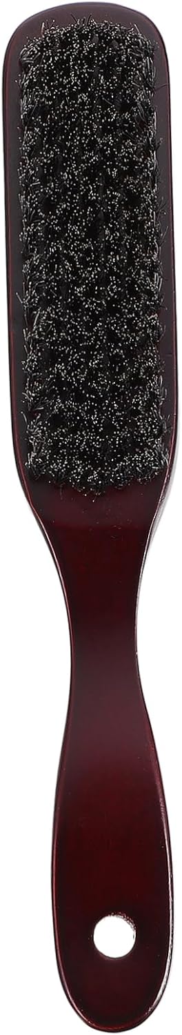 NULYLU Wooden Shaving Brush for Men Black Beard Care Tool Ergonomic Handle Hard Bristle Mustache Brush Comfortable Grooming and Shaving Experience Boyfriend