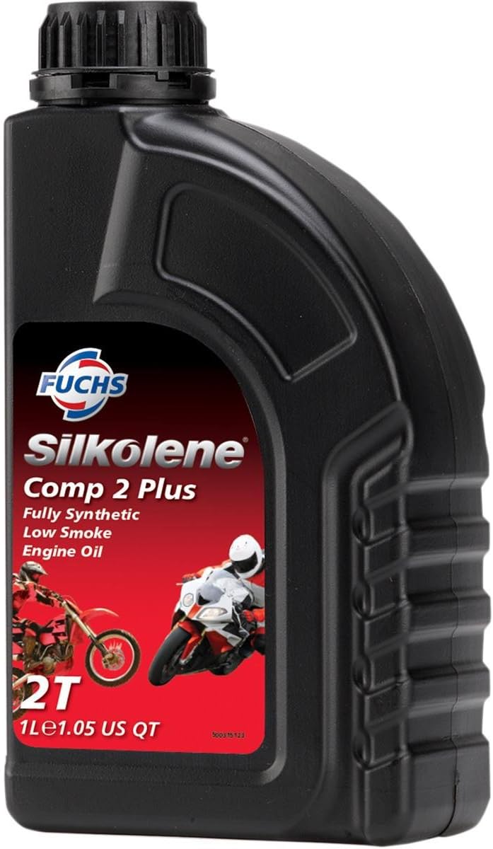 Fuchs Silkolene Comp 2 Plus Fully Synthetic 2 Stroke High Performance Motorcycle Road and Race Engine Oil - 1 Litre