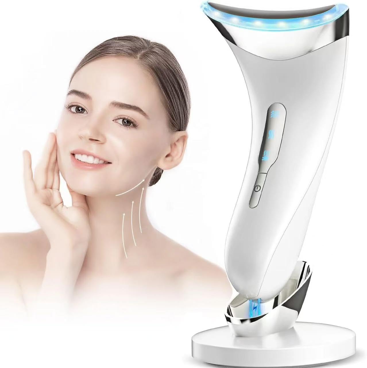 Vimaydo Face Massager, Electric Neck Lift Machine with 45°C Heat - 3 Colors Face Sculpting Device, Anti Wrinkle&Anti-Aging, Facial Massager for Women