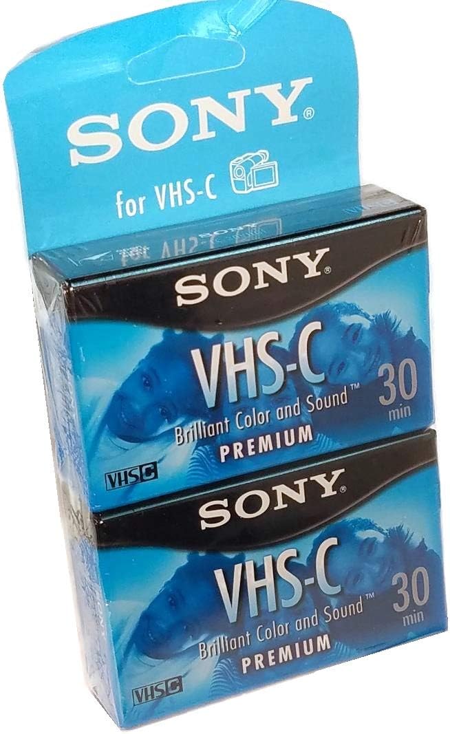 Sony VHS-C Premium 30-min. Videocassette, 2-Pack (TC30VH/2)