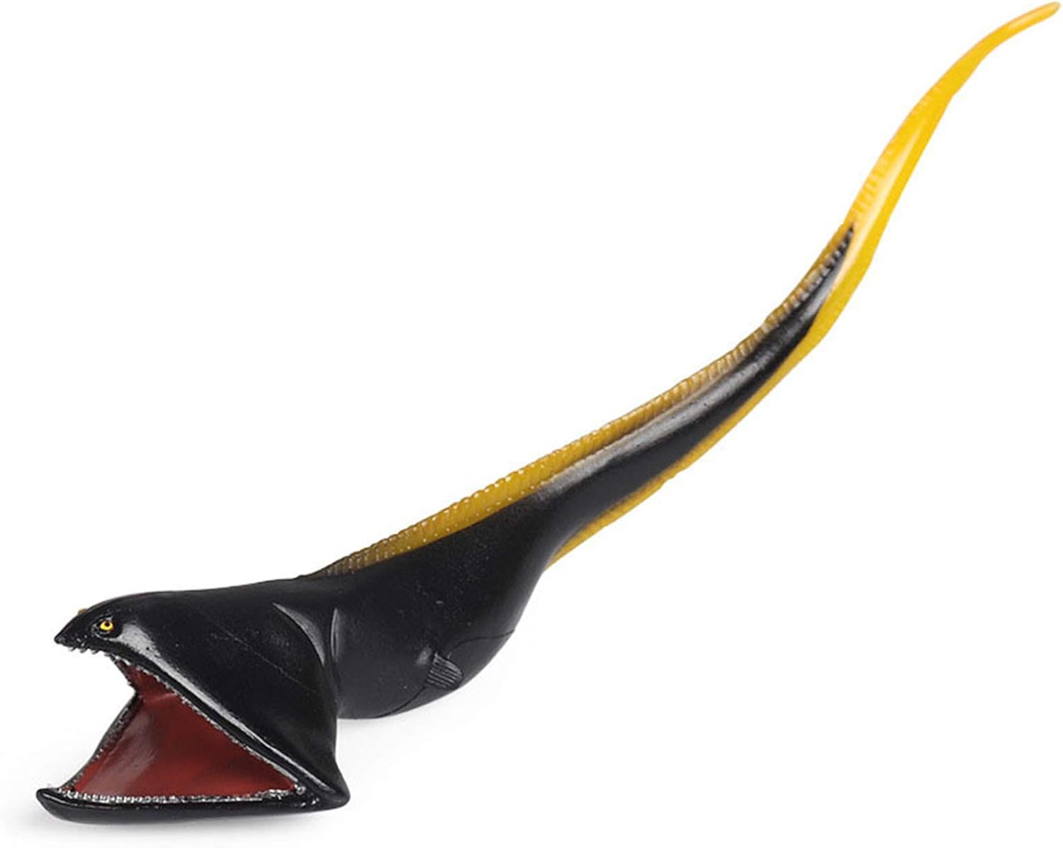 JOKFEICE Animal Figures Realistic Plastic Gulper Eel Science Project, Learning Educational Toys, Birthday Gift, Cake Topper For Kids Toddlers