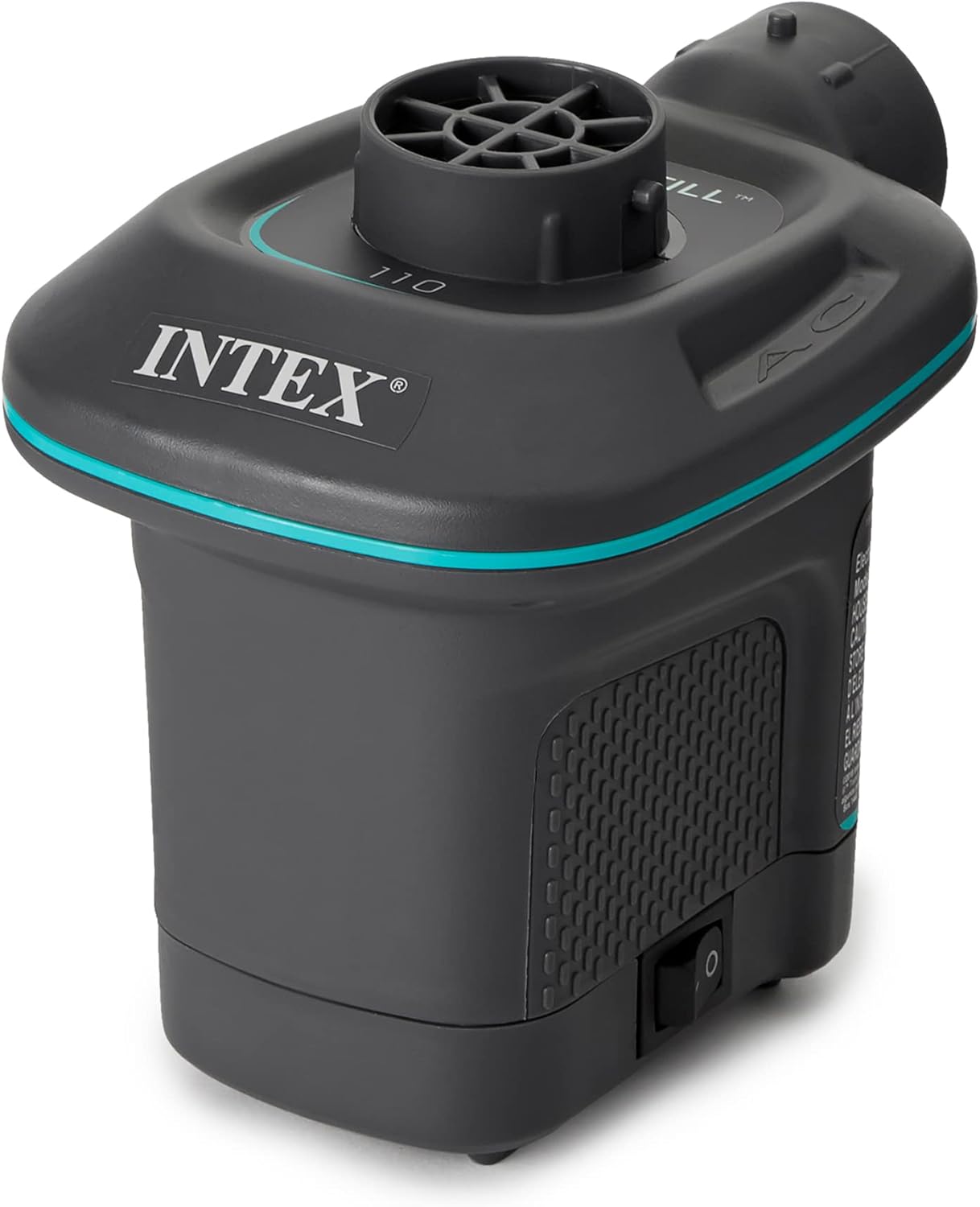 INTEX QuickFill Electric Air Pump: Inflates and Deflates Air Mattresses, Inflatable Kayaks, Boats, Toys