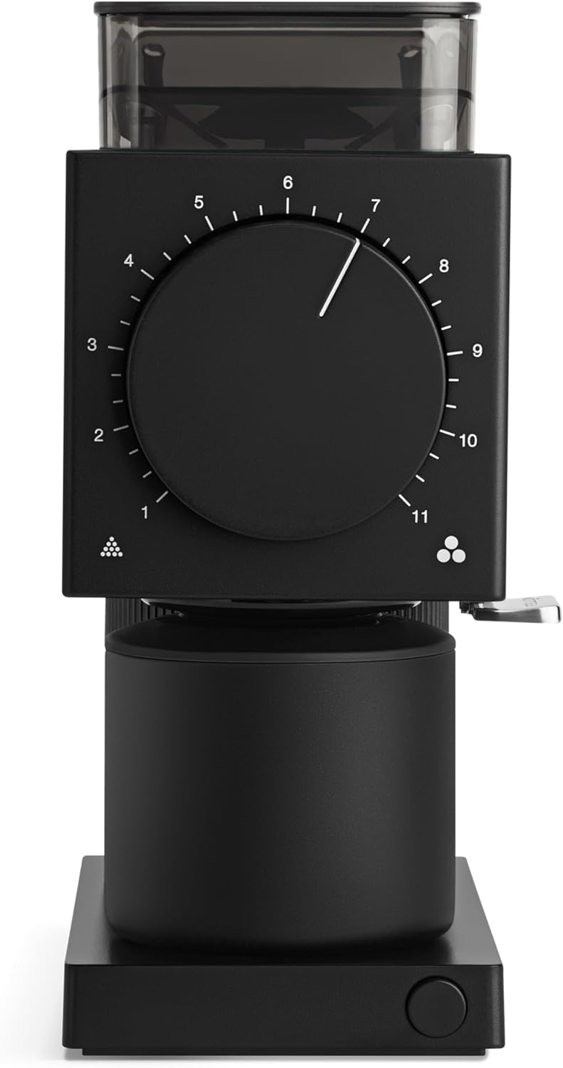 Fellow Gen 2 Ode Brew Grinder - Burr Coffee Grinder Electric - 31 Settings for Drip, French Press & Cold Brew - Small Footprint Grinder - Matte Black