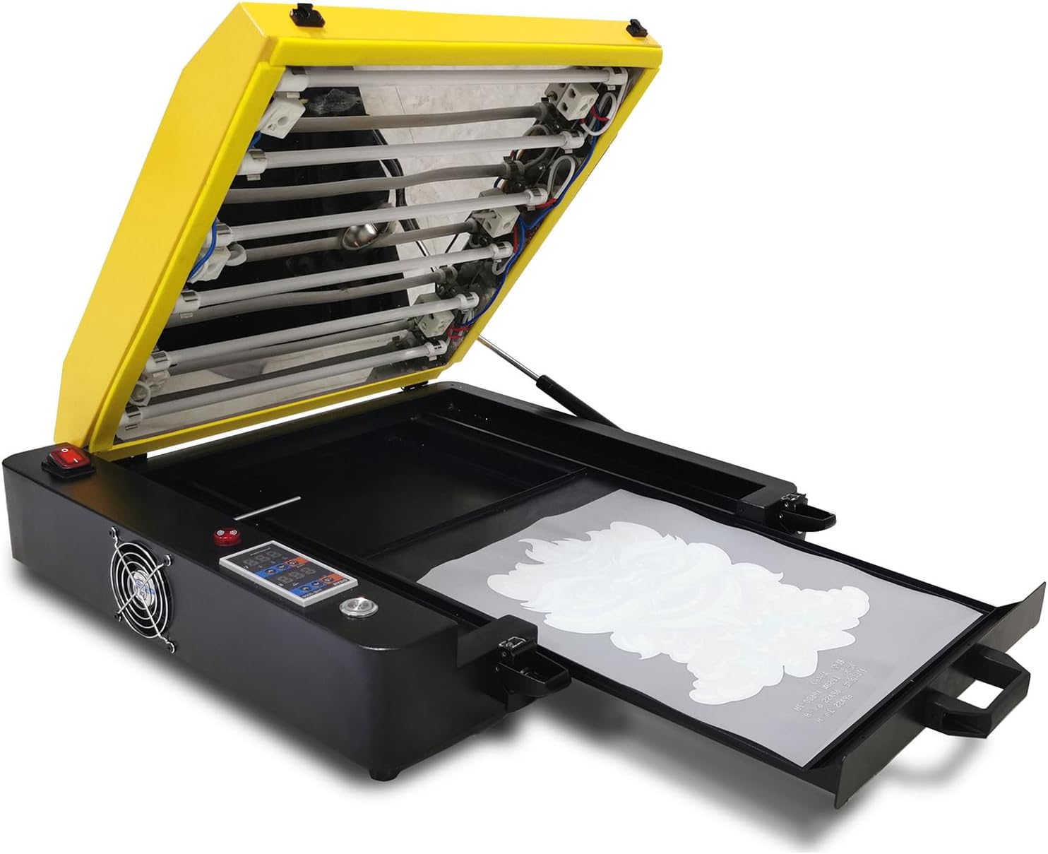 DTF Oven Heater Dryer A3/A4 with 6 Lamps, DTF Oven Curing Transfer Film DTF Sheet Drawer Model, DTF Heat Transfer Oven 12.5in x 17in for T-Shirts Transfer Printing