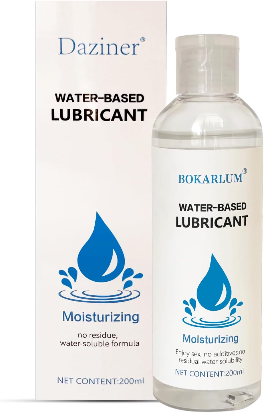 DAZINER Flavoured Lube Intimate Gel 200ml, Massage Oil lubricants & Licks lube for Women Water Based lubricating Gel for Women Sex lube （Odorless）