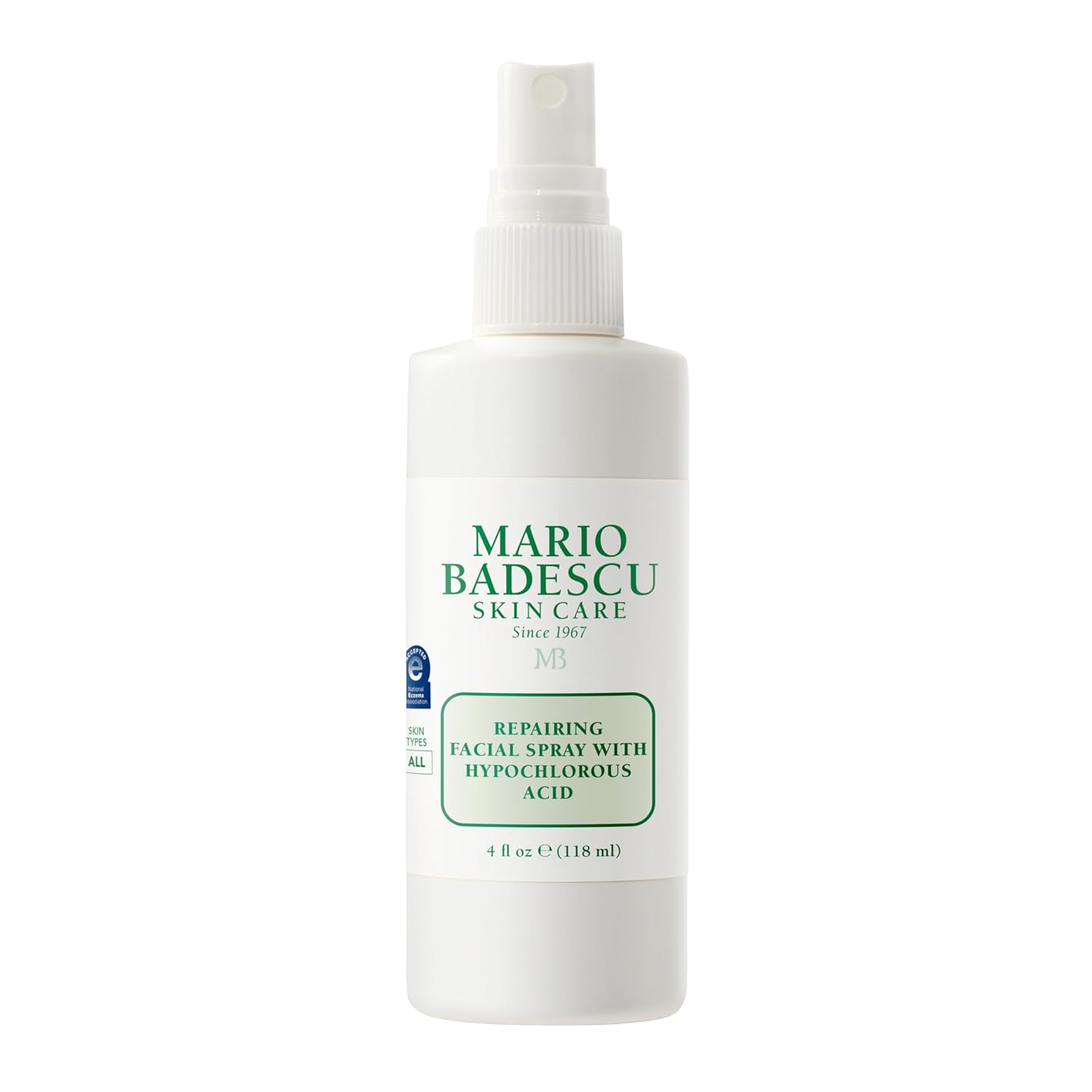 Mario Badescu Repairing HOCl Facial Spray with Hypochlorous Acid – Soothes & Calms Angry, Irritated Skin, Reduce Redness & Flare-Ups – pH Balancing, Non-Irritating Cleanser, Fragrance-Free