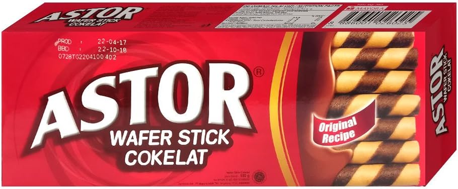 Astor Chocolate Wafer Stick 150g