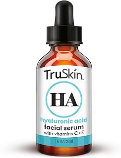 TruSkin Hyaluronic Acid Serum for Face + 7 Ultra Hydrating Ingredients – Best Face Serum for Moisturizing, Plumping Skin & Smoothing the Look of Fine Lines, 1 fl oz
