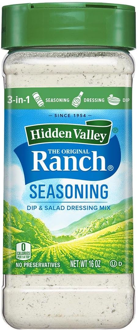 HIDDEN VALLEY THE ORIGINAL RANCH SEASONING AND SALAD DRESSING MIX 1 x 453g AMERICAN IMPORT