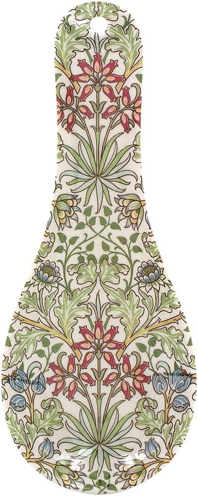 Lesser & Pavey Hyacinth Spoon Rest for Kitchen & Home | Lovely British Designed Spoon Holder for Kitchen Accessories | Heat Resistant Spoon Rest for All Types of Spoons - William Morris