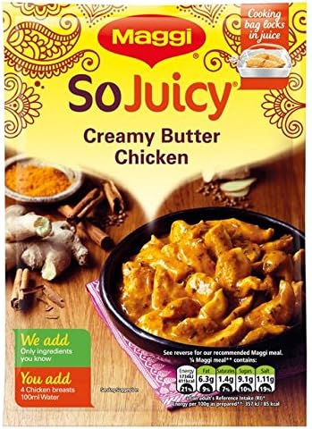 Maggi So Juicy Creamy Butter Chicken Mix 46g (Pack of 2)