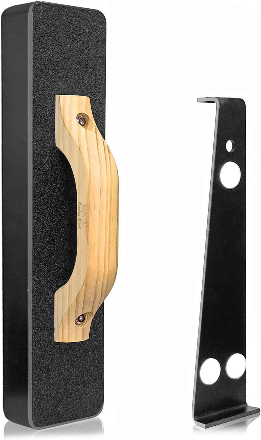 Flooring Tools, NAACOO Heavy Big Tapping Block + Pull Bar, Weight 2.7lbs, Just Tap Floor Directly 1-2 Times to Complete Wood Flooring Installation without Mallet. More Durable, Efficient and Safer.