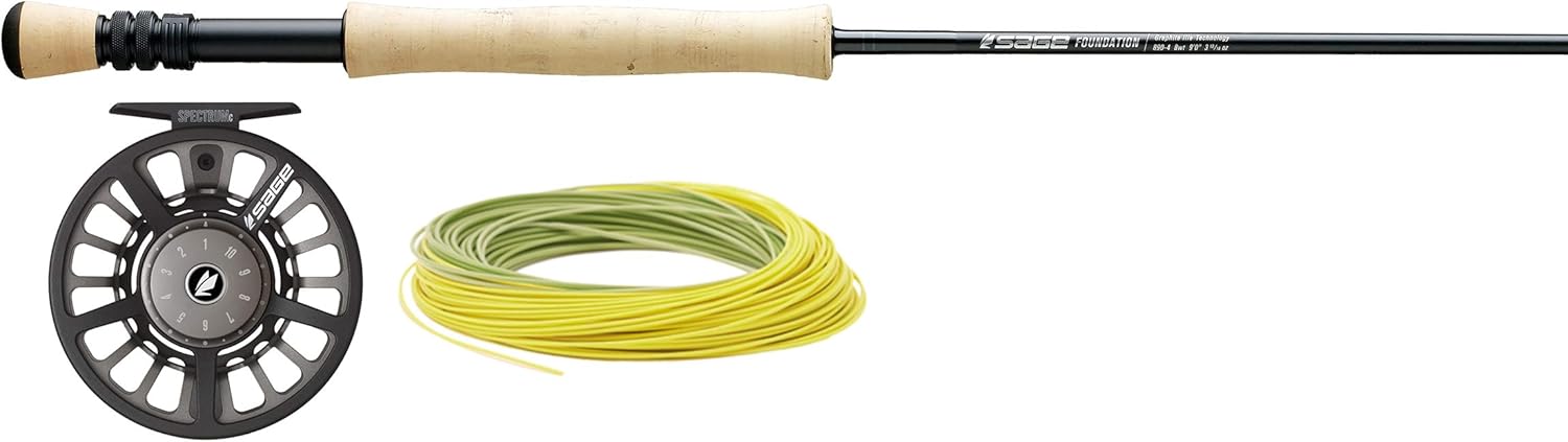 Sage Fly Fishing - FOUNDATION Outfit - Fly Rod, Reel & Line Combo