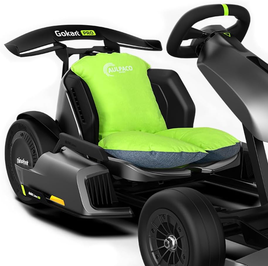 Comfortable Backrest Seat Cushion for Segway Ninebot Gokart Karting Accessories（It's just a Cushion, not a go Kart）