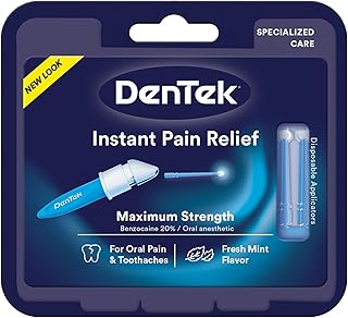 DenTek Instant Oral Pain Relief Maximum Strength Kit for Toothaches | 50 Count