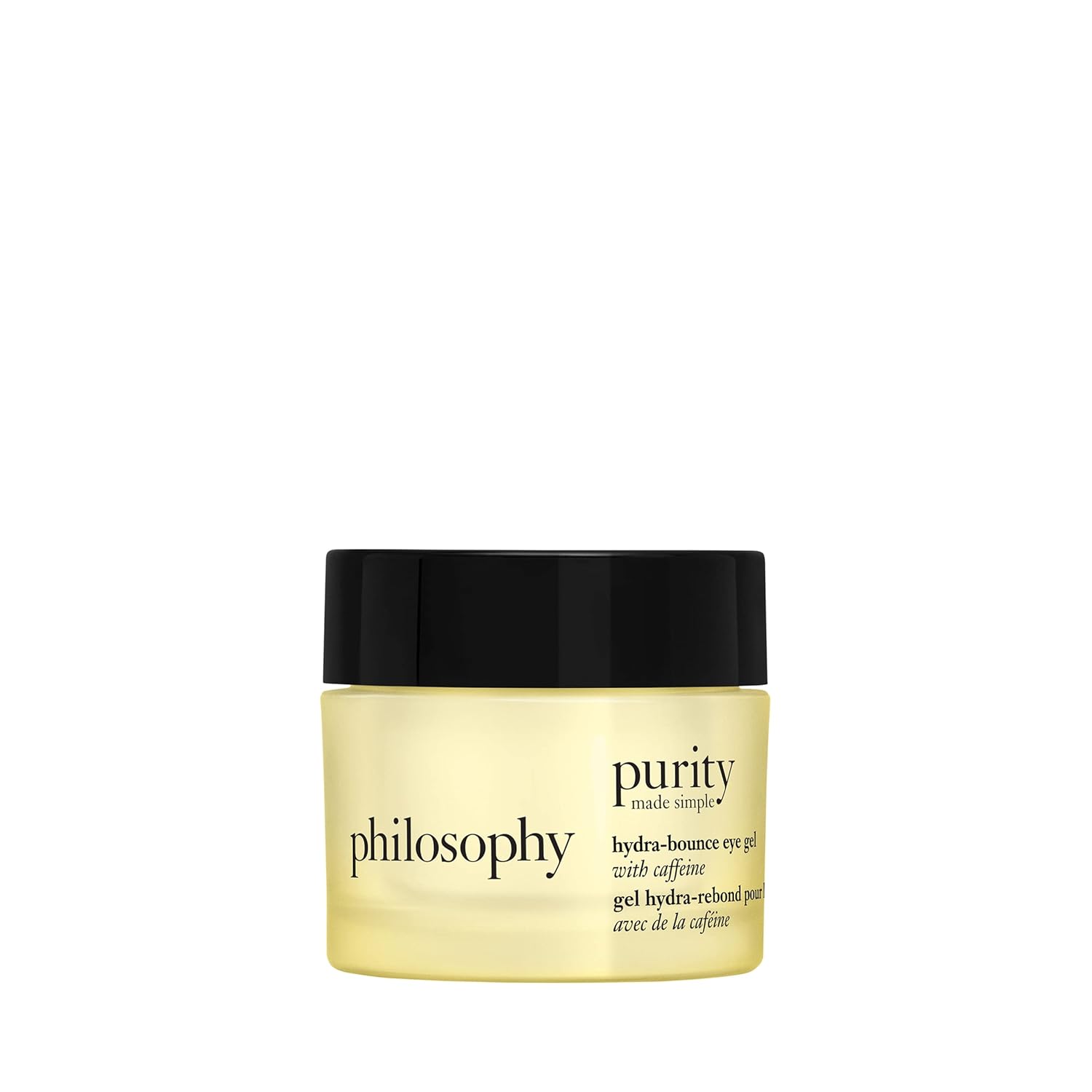 philosophy purity made simple hydra-bounce eye gel - with meadowfoam seed oil, shea butter & gingko extract – provides 24-hour hydration for brighter & smoother skin - 0.5 fl oz