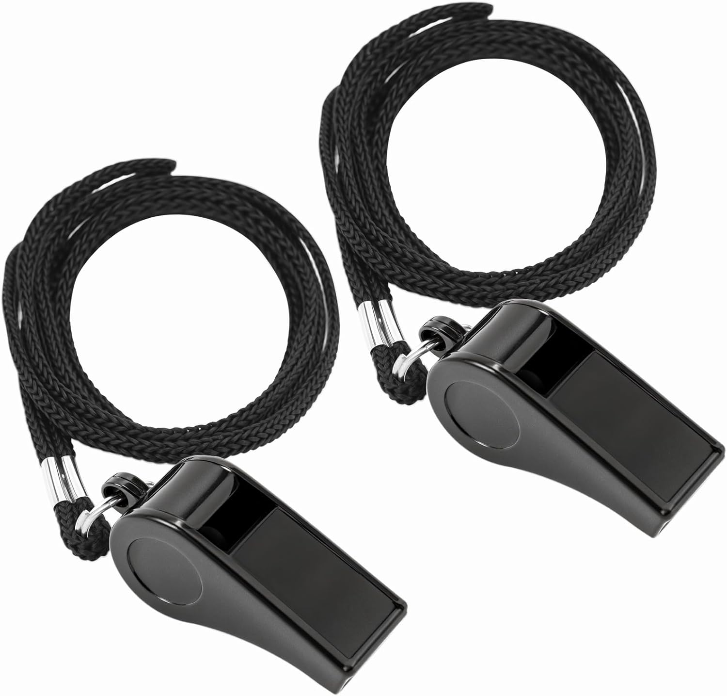 2PCS Sports Whistles with Lanyard, Loud Crisp Sound Whistle Ideal for Coaches, Referees, Officials,Outdoor Enthusiasts, and Family Emergencies.