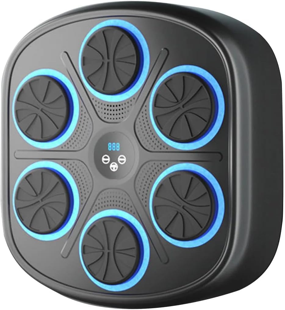 Music Boxing Machine with Boxing Gloves,Wall Mounted, Bluetooth Boxing Training Punching Equipment