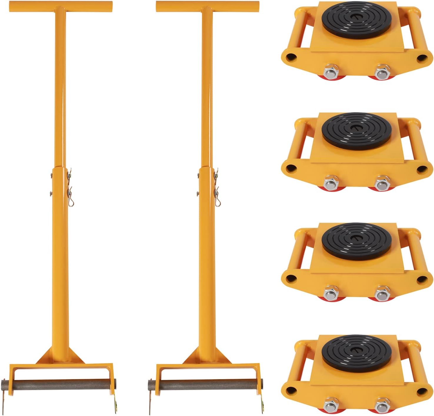 4PCS Heavy Duty Machine Skates, Ideal for Industrial Equipment Moving, Premium Dolly Skates for Machinery Transport