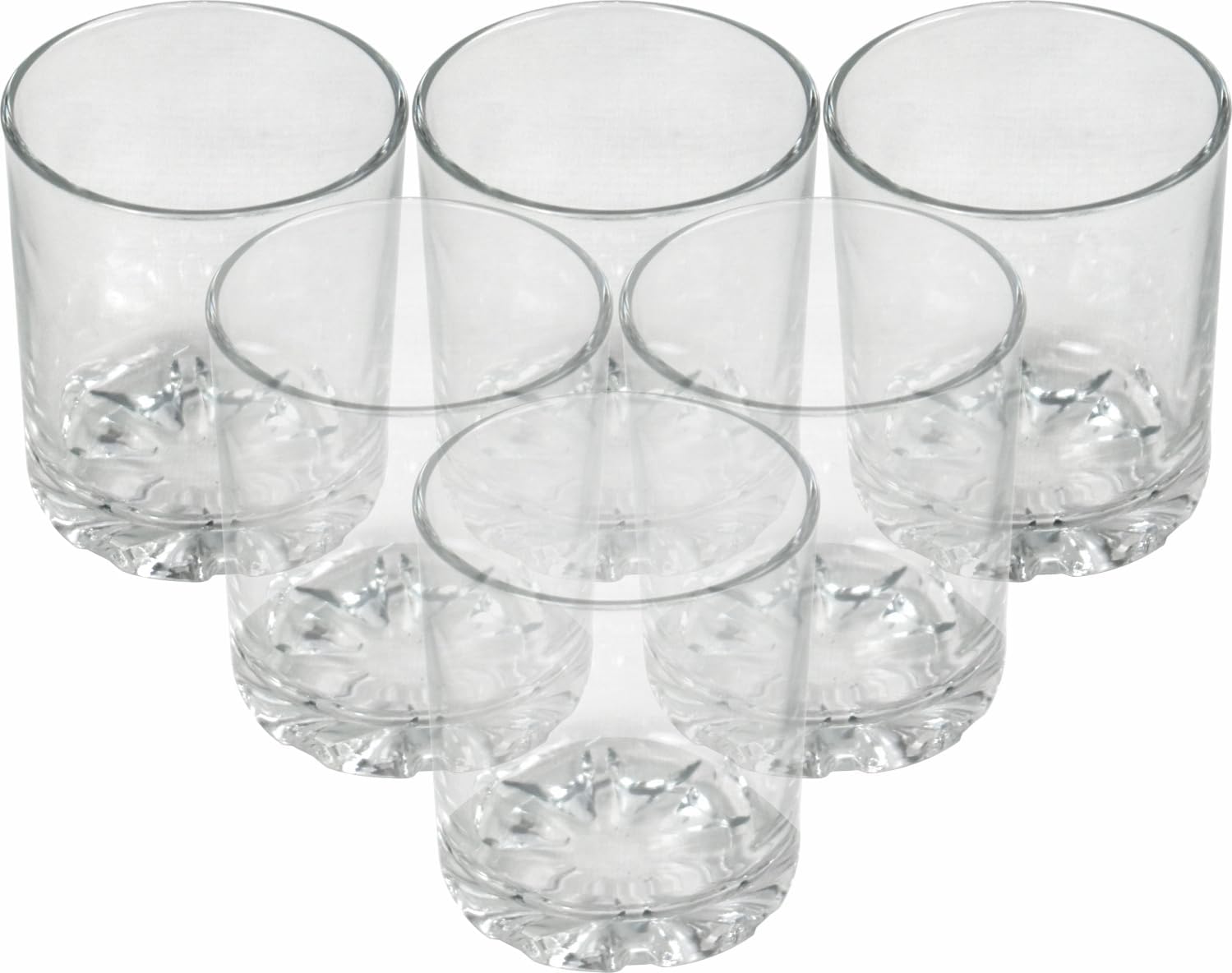 Sterling Ventures 7oz Short Drinking Glass Tumblers Hot or Cold Drinks Glasses 200ml 6pk