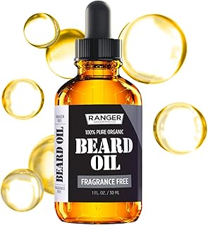 Leven Rose Beard Oil for Men and Beard Softener 100% Pure Natural for Bearded Men, Mustaches, and Moisturized Skin 1 oz by Ranger Grooming Co