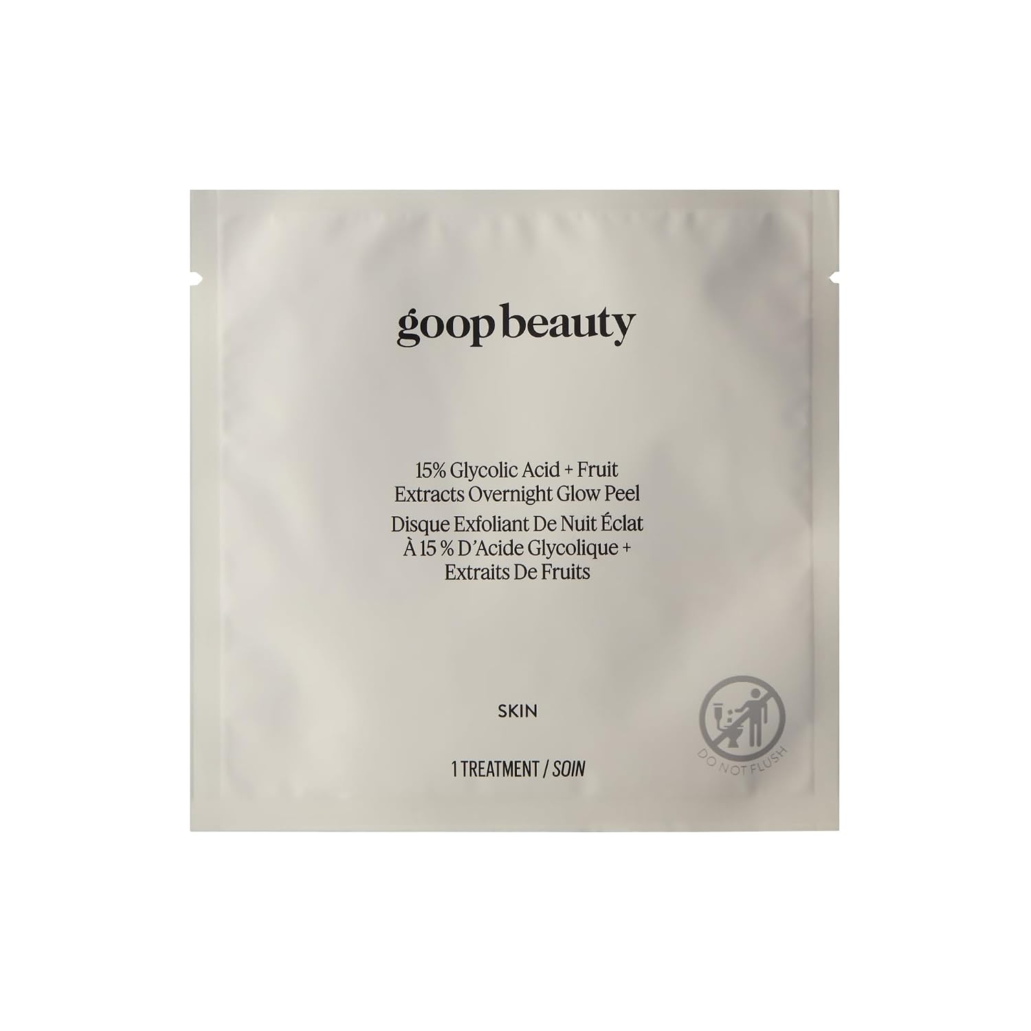 goop Beauty 15% Glycolic Acid Exfoliating Pads | Inspired by a Professional Chemical Peel | Refines & Retexturizes for Glowing Skin | Paraben and Silicone Free | 12 Pack
