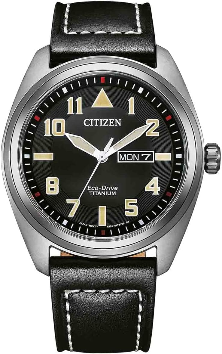 Citizen Men's Analogue Eco-Drive Watch with Leather Strap BM8560-29E
