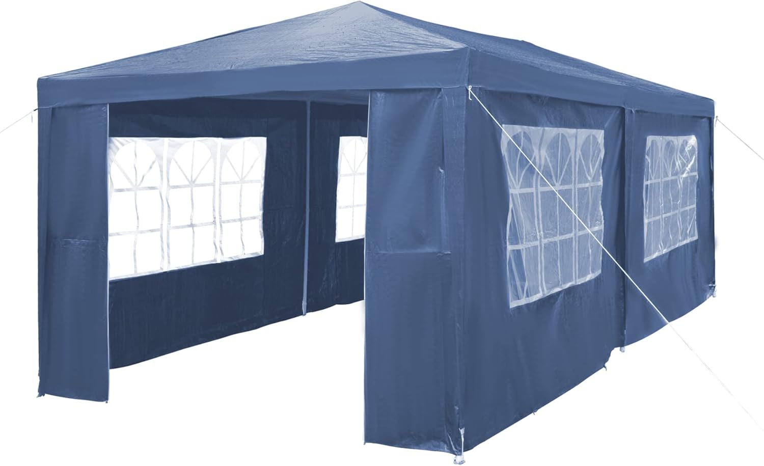 Gazebo, 3x6m Gazebo with sides, Waterproof Party Tent Marquee Awning with Powder Coated Steel Frame perfect for Parties, Birthday, Wedding, Picnics, Carport (Blue)