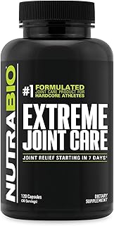NutraBio Extreme Joint Care - Joint Support Supplement for Joint Relief, Pain-Free Movement - Supports Healthy Joints, Mobility, and Cartilage- Full Joint and Musculoskeletal Support - 120 Capsules