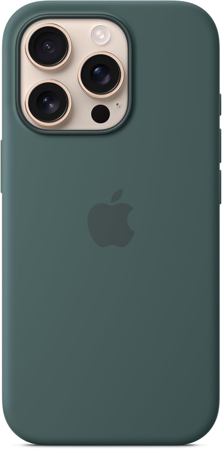 Apple iPhone 16 Pro Silicone Case with MagSafe and Camera Control - Lake Green 