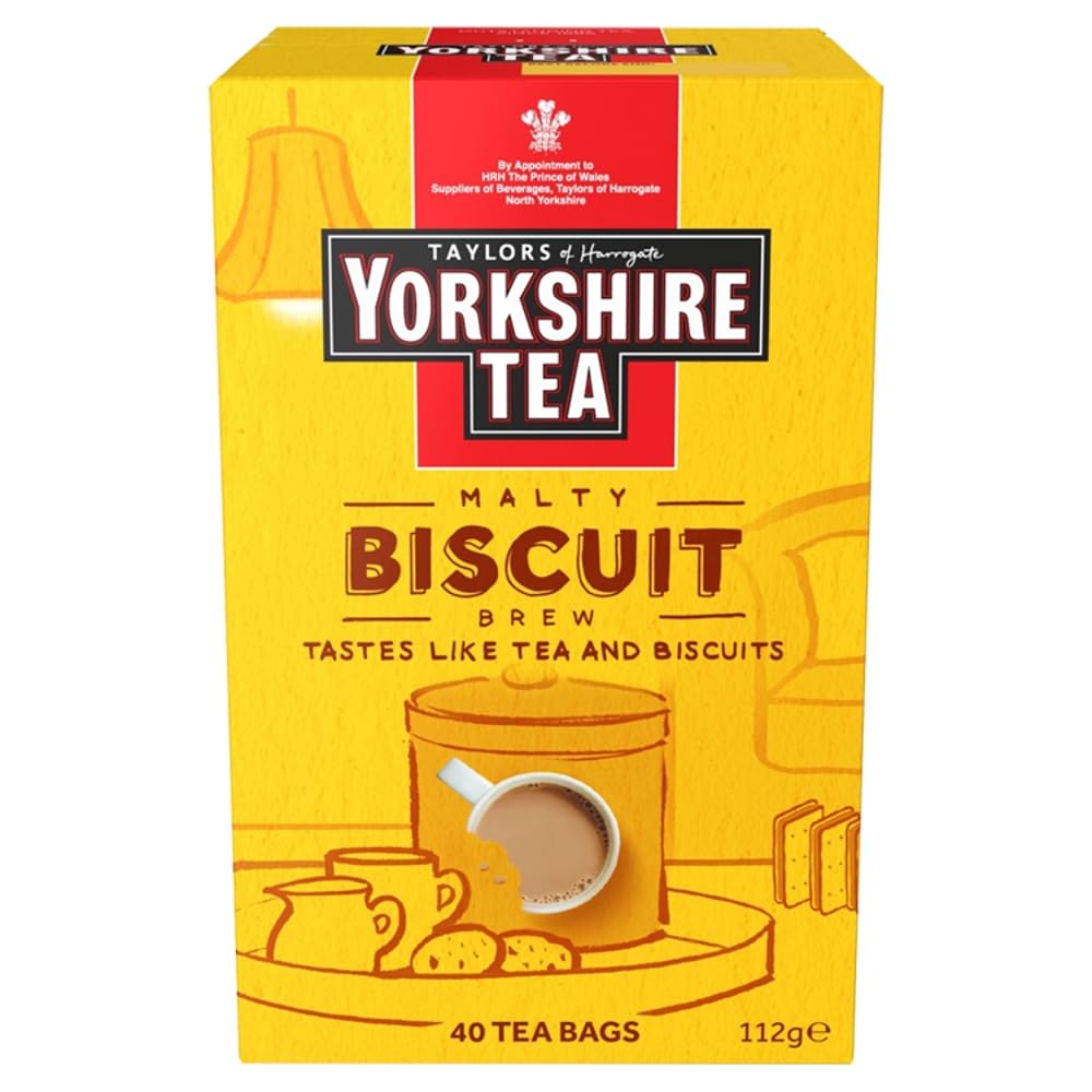 Taylors of Harrogate Biscuit Brew Yorkshire 40 Tea Bags, 112 g (Packaging may vary)