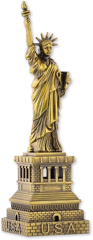 ds. distinctive style Statue of Liberty Model Statue of Liberty Metallic Statue Statue of Liberty Figurine for Souvenirs - 15cm