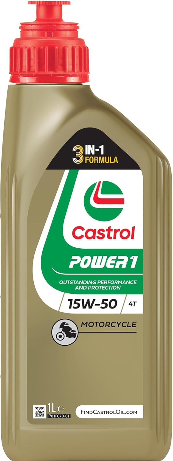 Castrol POWER1 4T 15W-50 Motorcycle Oil 1L