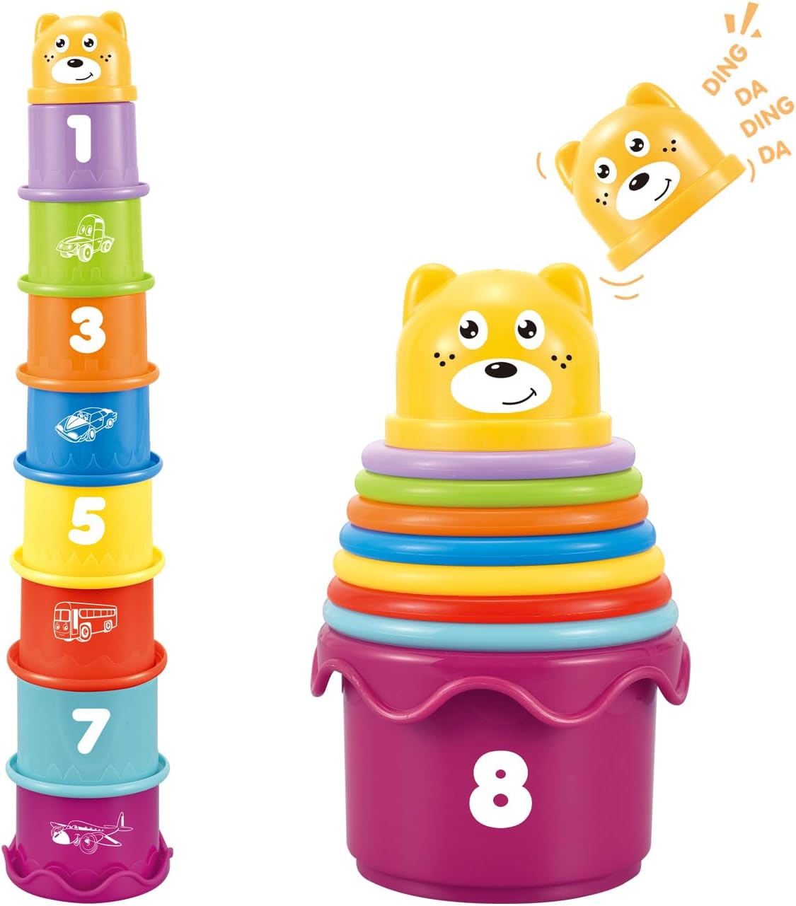 Baby Stacking Nesting Cups Toys, Baby Toys 6 to 12 Months, Montessori Toys for Toddler Gifts 1 Year Old