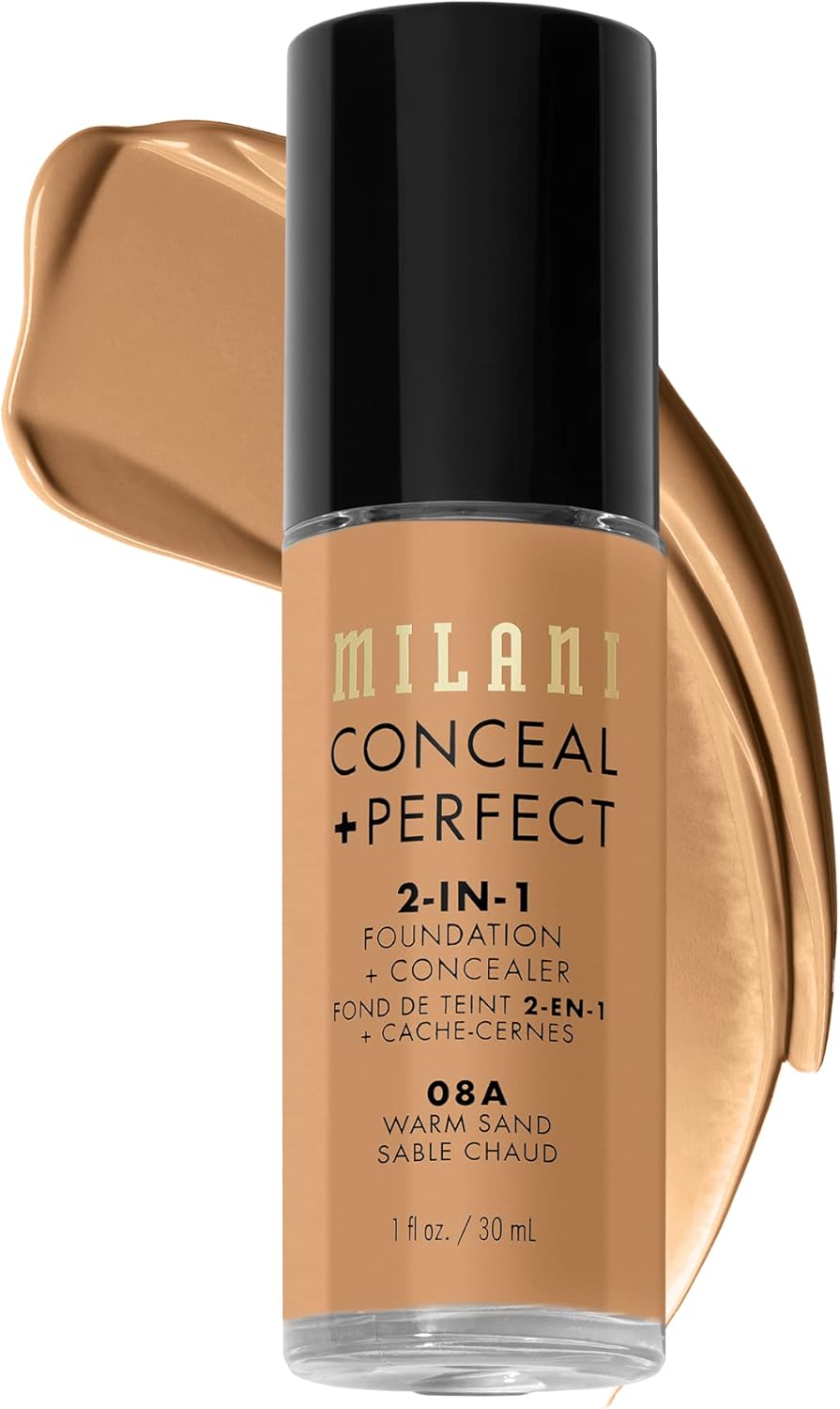 Milani Conceal and Perfect 2 in 1 Foundation + Concealer Warm Sand 30ml