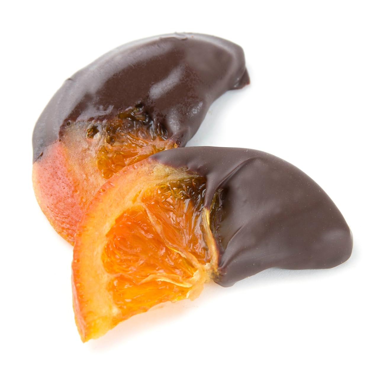 Orange Slices Dipped in Milk Chocolate - 1lb Bulk