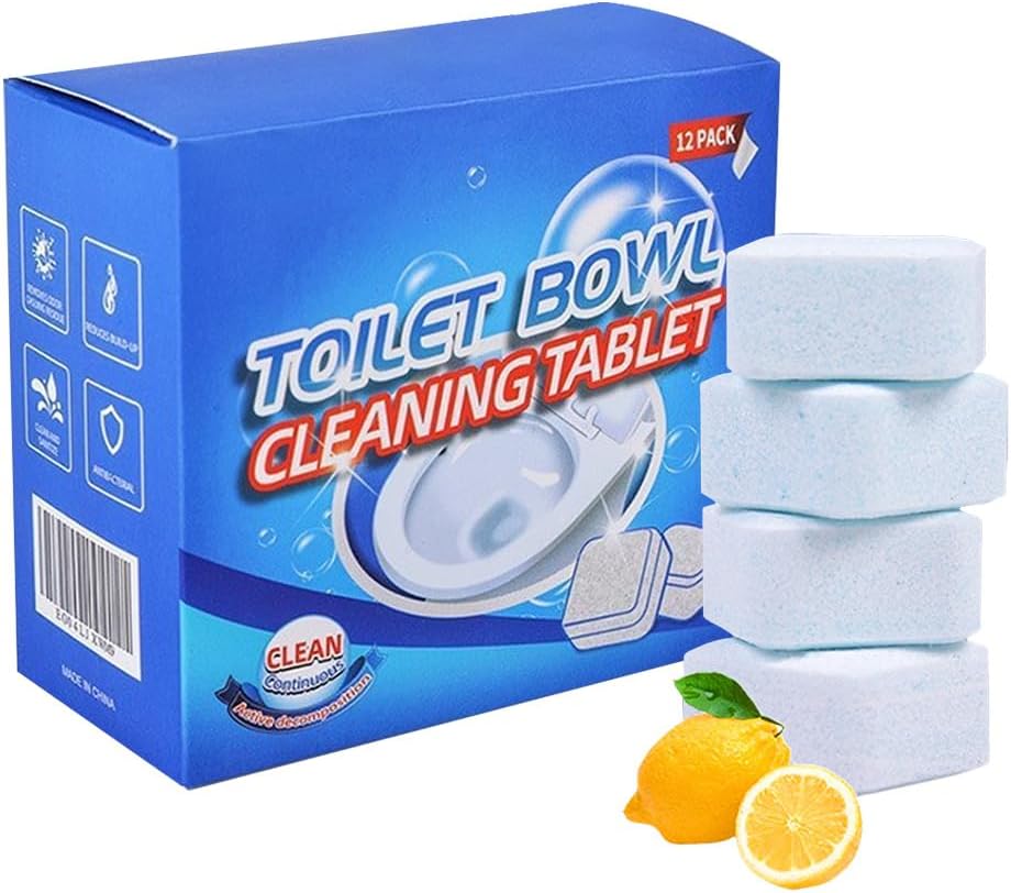 Toilet Cleaner Tablets, 2025 New Foaming Limescale Remover, Deep Cleaning Products Toilet Bowl Bleach for Household Bathroom, Quick Remove Toilet Dirt Bad Odour (1)