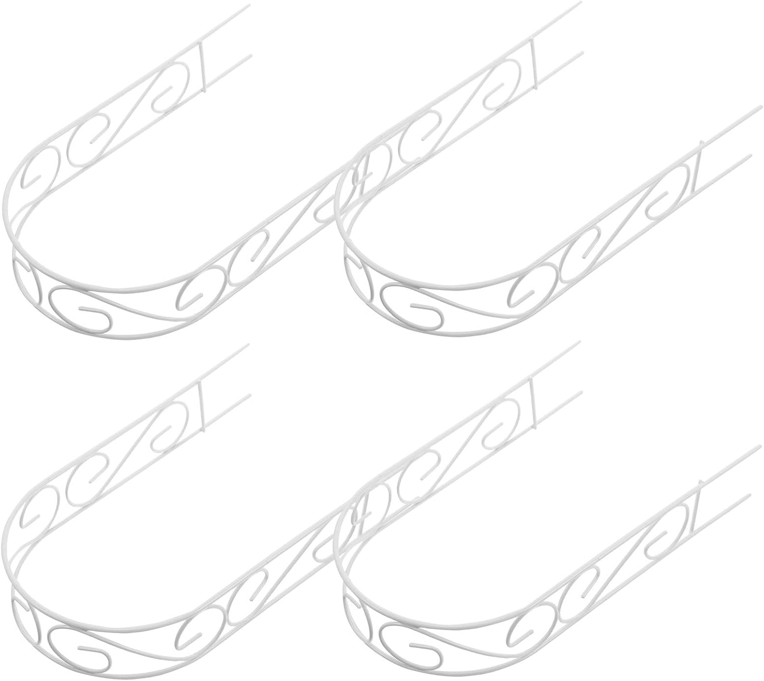 TOYANDONA 4pcs Iron Garden Arch Trellis Flowers Vines Plant Support Frame Arch Trellis Stand for Potted Plants Miniature Gardens Patio Decorations