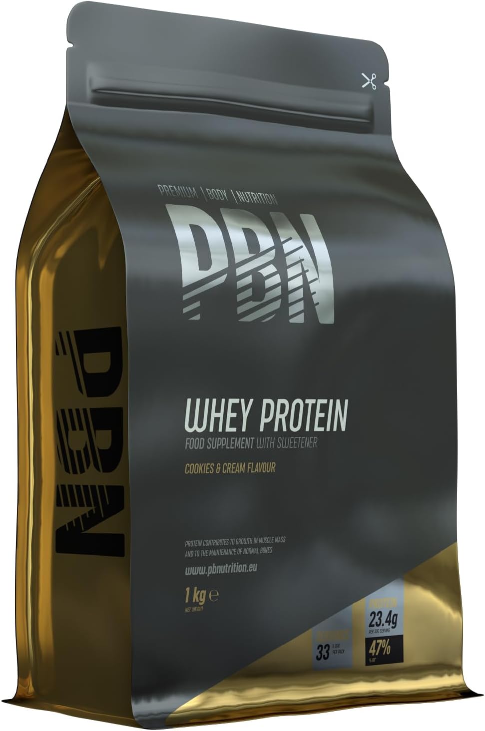 PBN - Premium Body Nutrition Whey Protein Powder 1kg Cookies